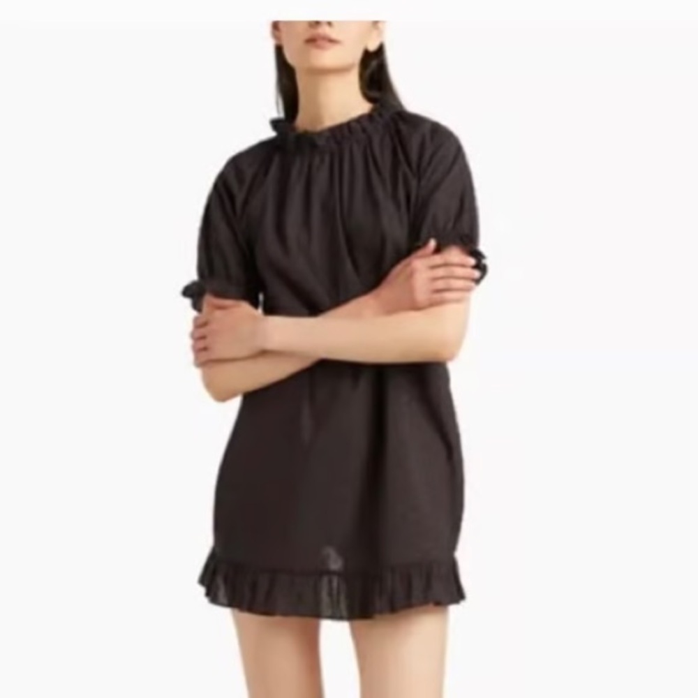 Hill House Home Katherine Nap Dress - Black Swiss Dots (Size XL) NWT